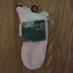 NWT - Legale pink plush socks